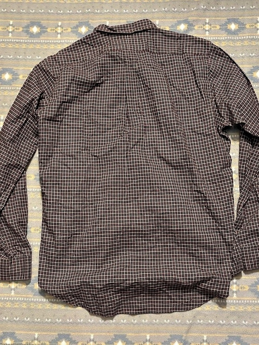 Ralph Lauren Classic Fit Plaid Button Down in Brown & Red Size Medium - Picture 7 of 7